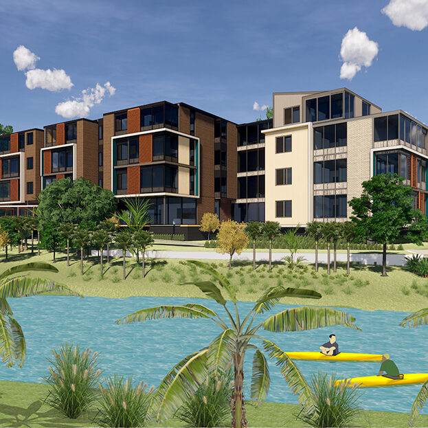 Orewa Coastal Retirement Resort - Stream view