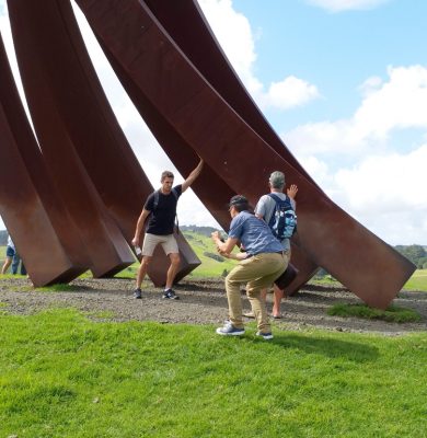 Big Day Out 2018 - Jeremy showing his strength with coach Ben