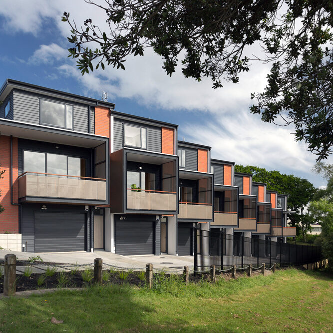 Northern Glen Innes Redevelopment - Parkside completed Apirana facade