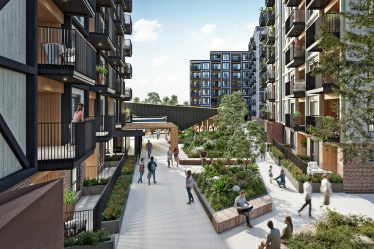 Sylvia Park Build to Rent – Render provided by i2C|Ryder Sylvia Park Build to Rent - Render provided by i2C|Ryder