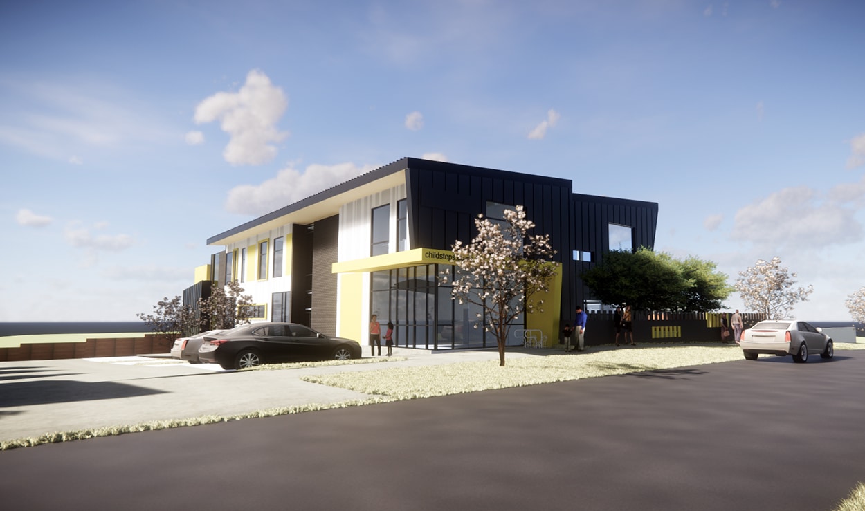 Merfield Childcare - Street front Render