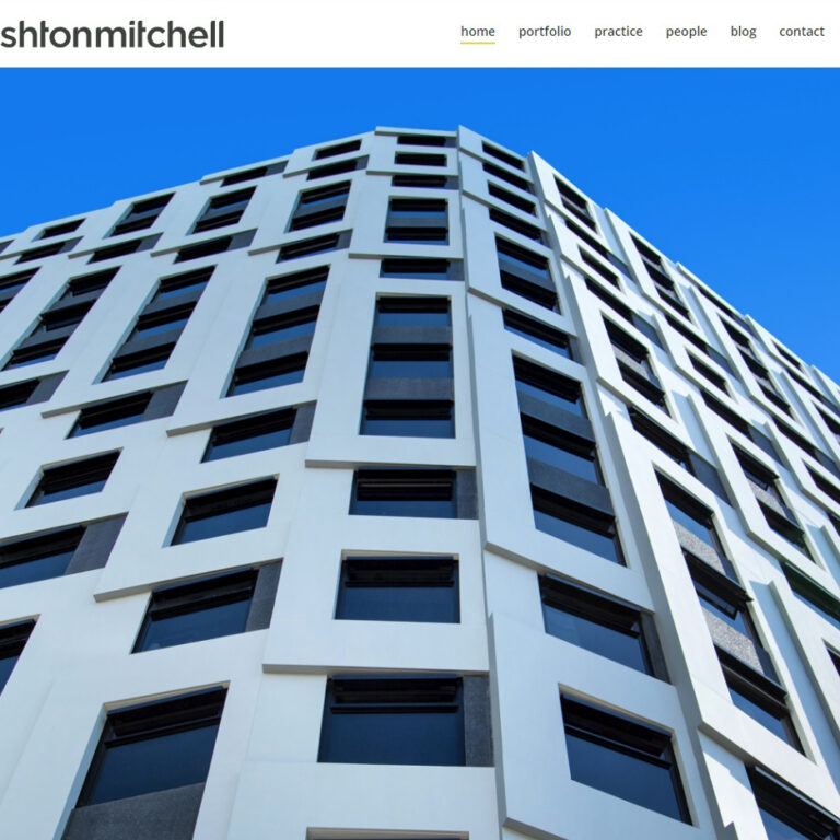 Ashton Mitchell Website - Home page