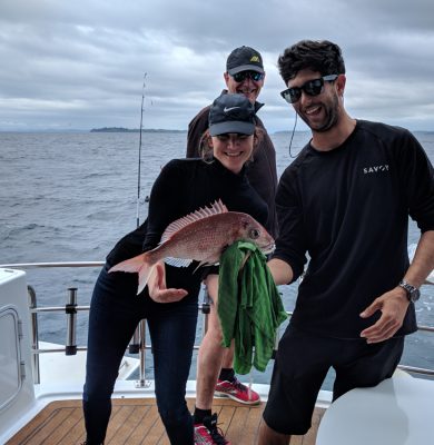 Big Day Out 2017 - Rebecca with her first catch