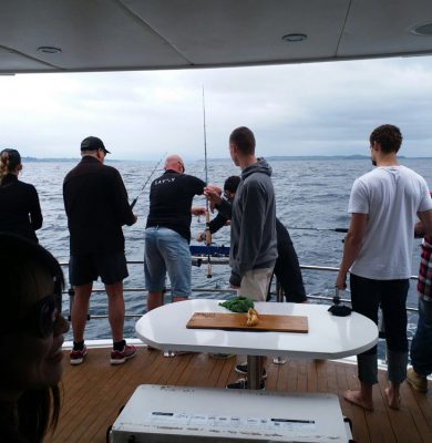 Big Day Out 2017 - The team eager to get lines in the water