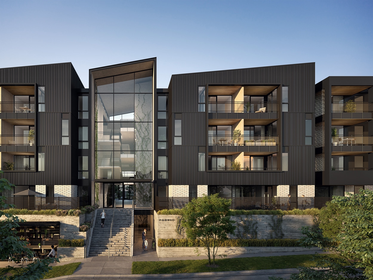 FABRIC Onehunga Apartments - Street facade