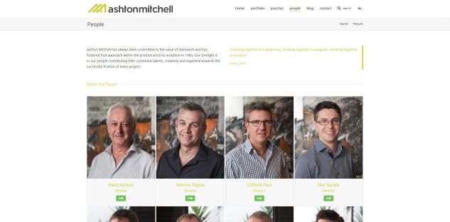 Ashton Mitchell Website - People page