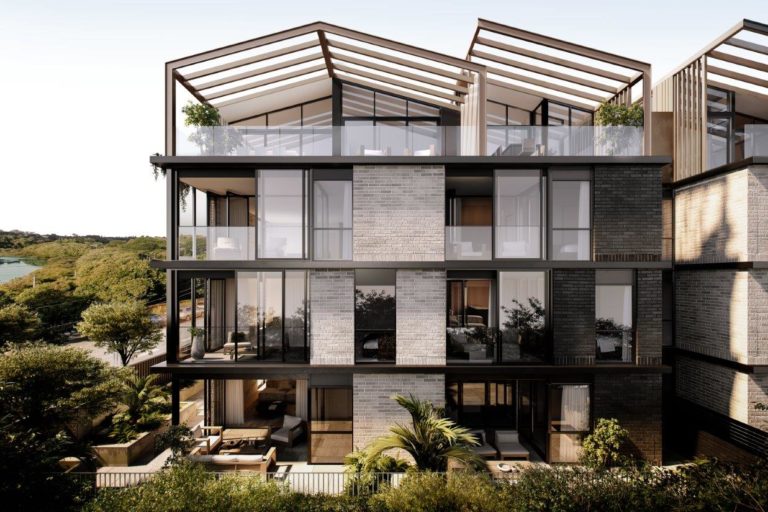 TEAL Apartments – Orakei Basin elevation TEAL Apartments - Orakei Basin elevation