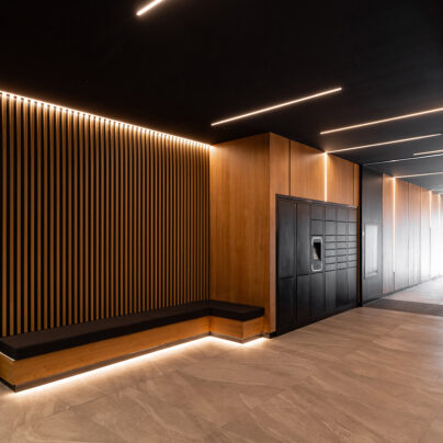 The Onehunga Mall Club Redevelopment-Internal corridor design