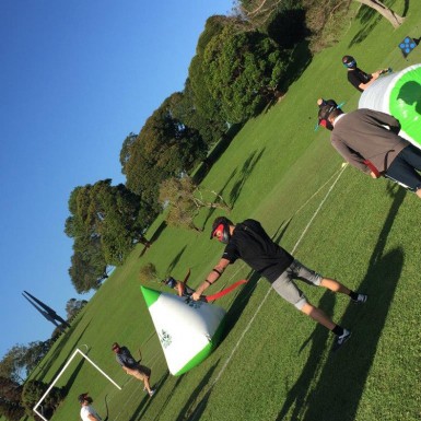 Creating Communities Archery Attack - Jeremy taking aim