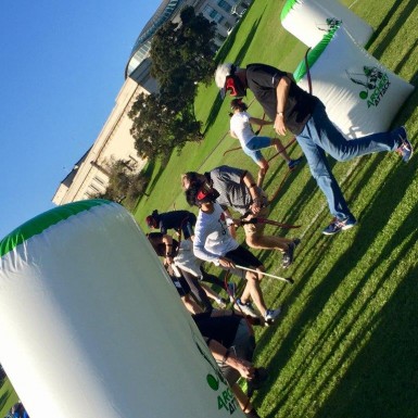 Creating Communities Archery Attack - Peter on the move